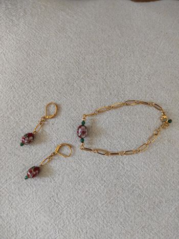 Parure boucles et bracelet