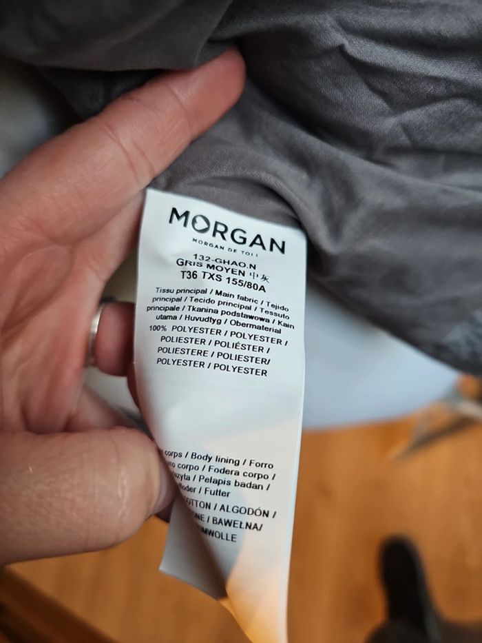 Blouson style daim gris morgan - photo numéro 4