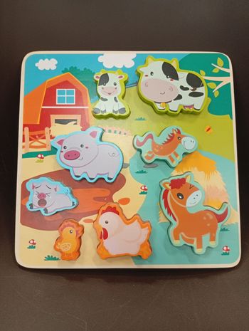 Puzzle encastrable animaux de la ferme