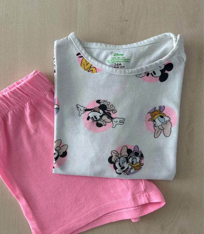 Lot de 2 pyjamas short Minnie 24 mois - photo numéro 5