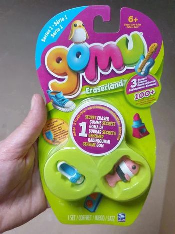 Lot 3 gommes NEUF poisson chaussure et surprise GOMU
