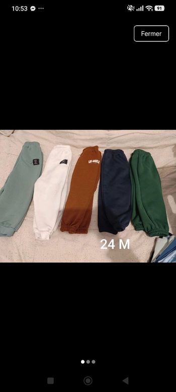 Lot pantalon et pull 