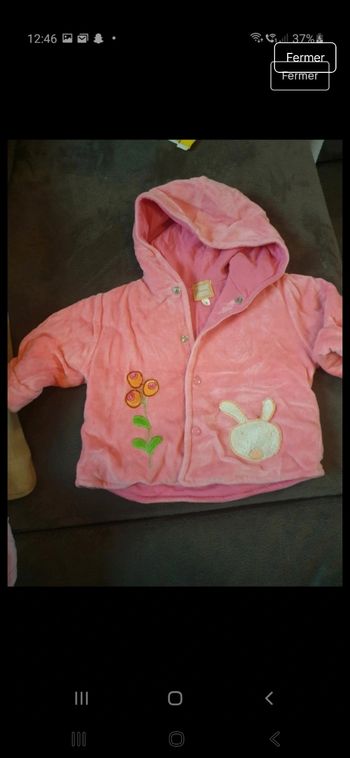 Veste fille chaude 3mois