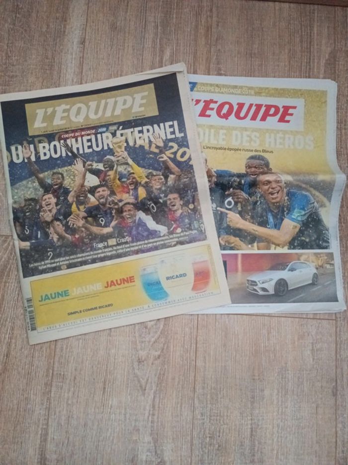 Journal L'Equipe 2018