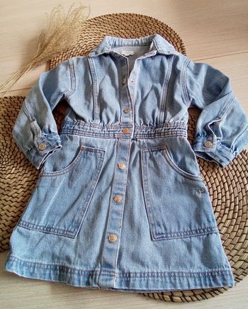 Robe en jean fermée par boutons pressions Vertbaudet taille 5 ans