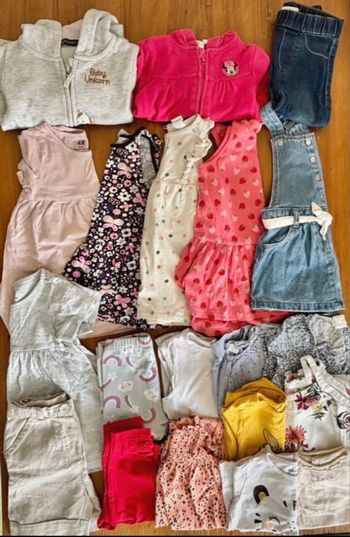 Lot fille printemps-été taille 18 mois (80cm)