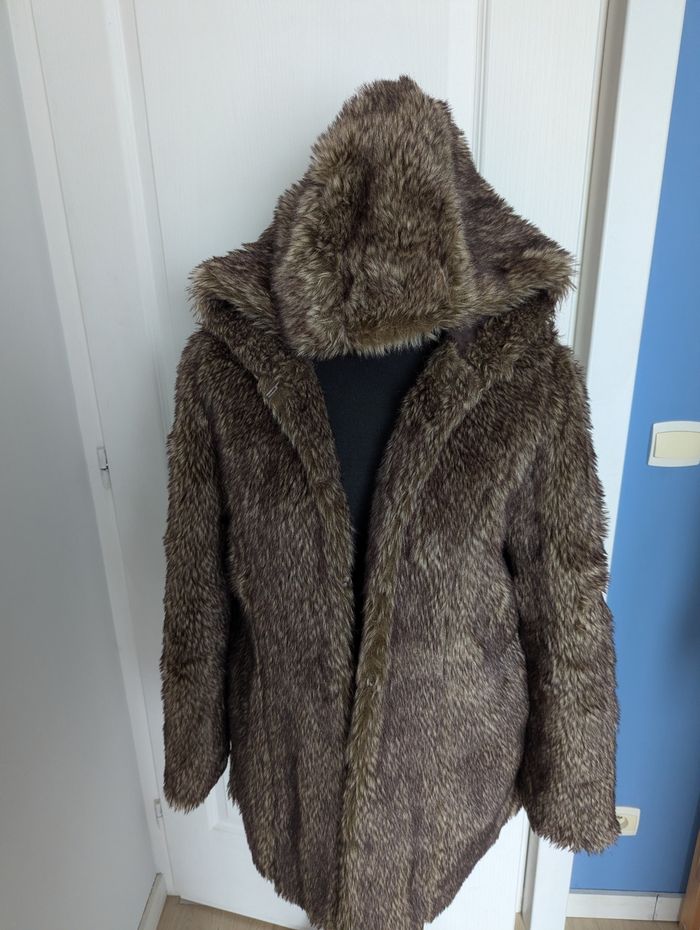 Manteau fausse fourrure etam - photo numéro 2