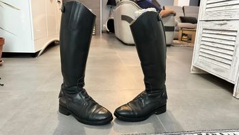 Bottes d’équitation en cuir noir