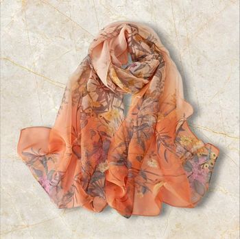Foulard imprimé floral Neuf sans étiquette