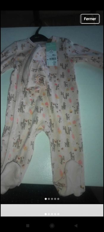 Pyjama avec bonnet neuf e5