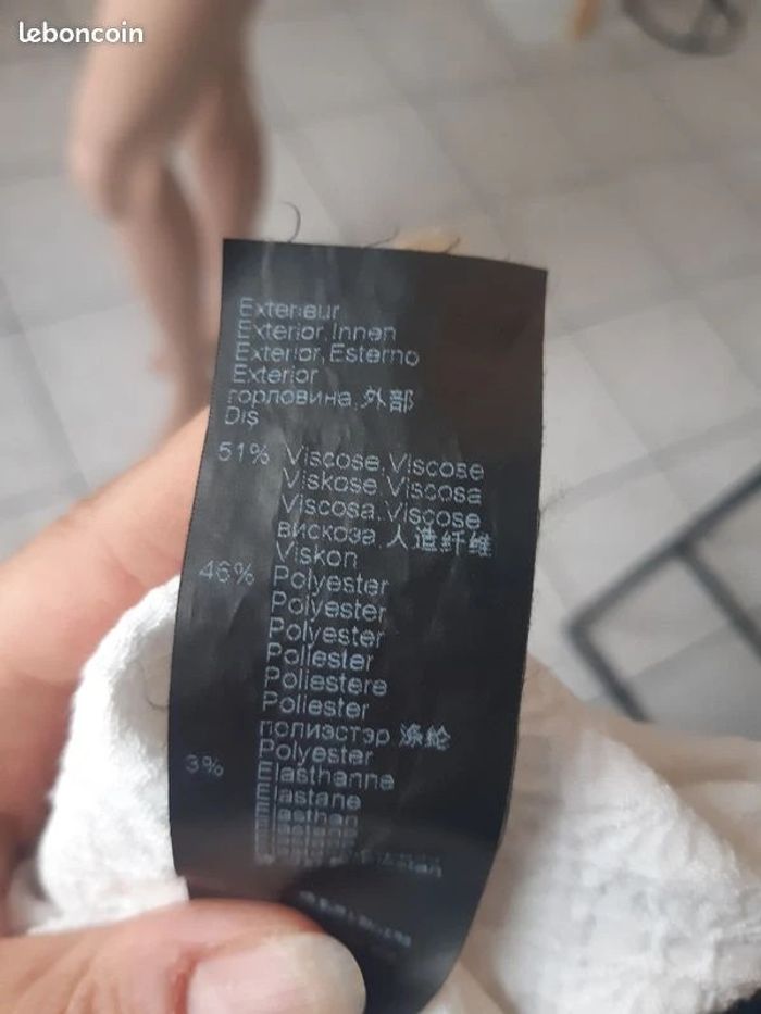 I Code robe blanche T.38 en tbe - photo numéro 9