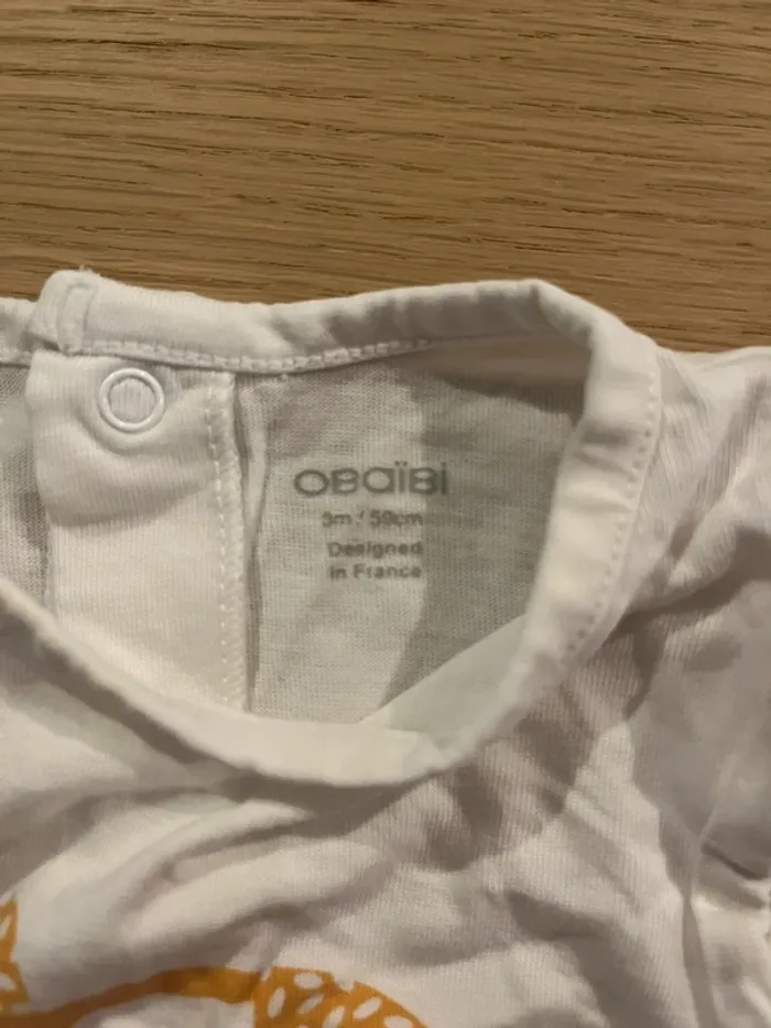 Ensemble short + t-shirt - 3 mois - photo numéro 4