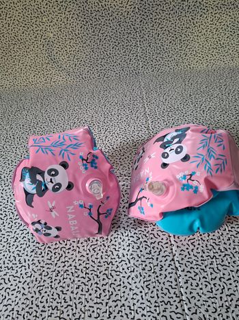 Brassards de natation Nabaiji panda rose bleu 11-30kg