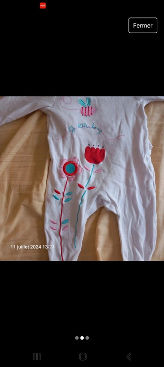 Pyjama bébé fille orchestra 6mois - photo numéro 2