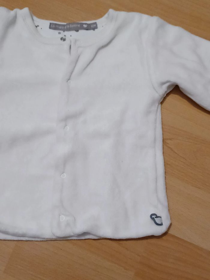 Gilet velours 12 mois Phare de la baleine - photo numéro 2