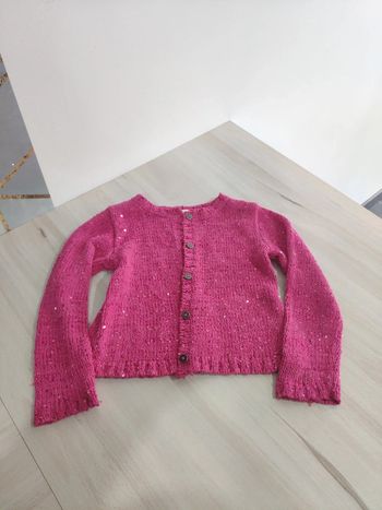 Gilet rose fille à sequins 3 ans 36 mois Confetti