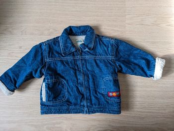 Veste en jean doublée garçon 12 mois