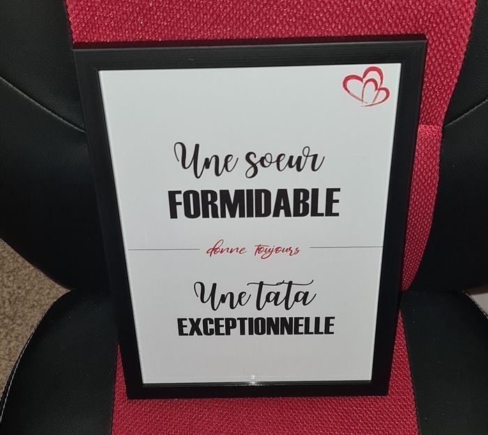 Cadeau tata personnalisé + cadre