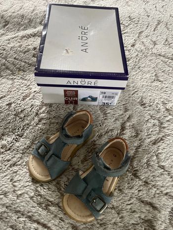 Sandales scratch André garçon bébé cuir