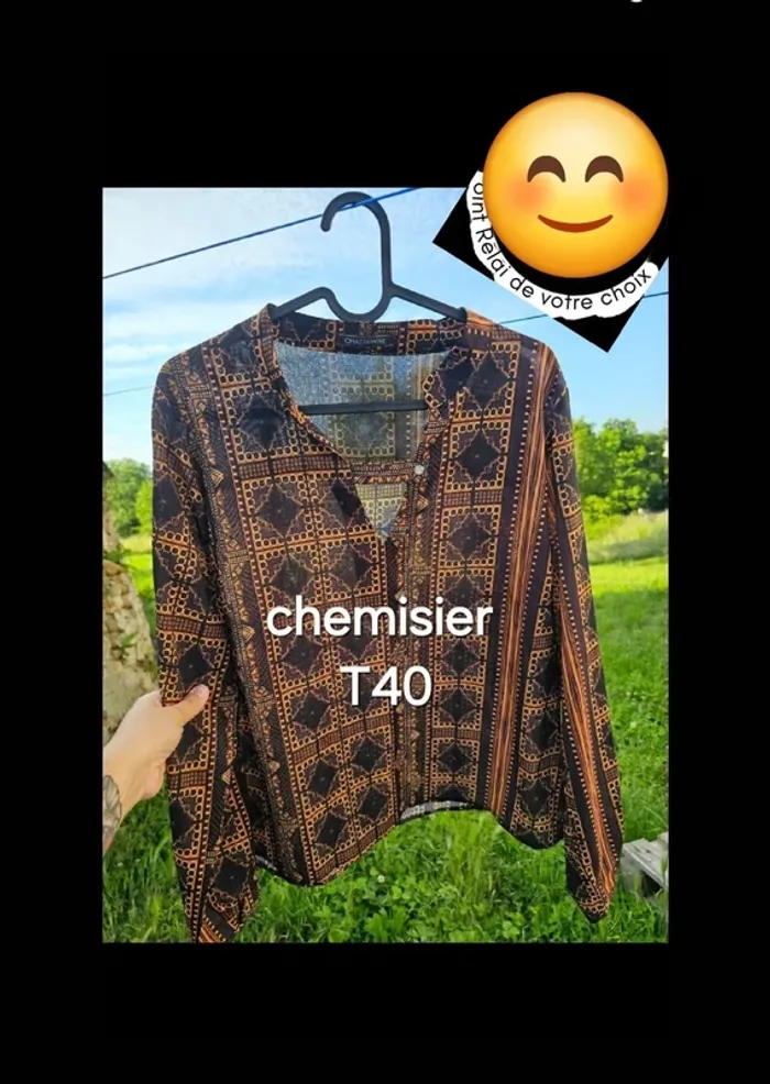 Blouse/chemisier  femme t 40 marron