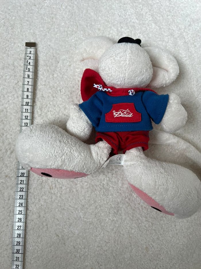 Peluche Diddl sweat rouge et bleu - photo numéro 4