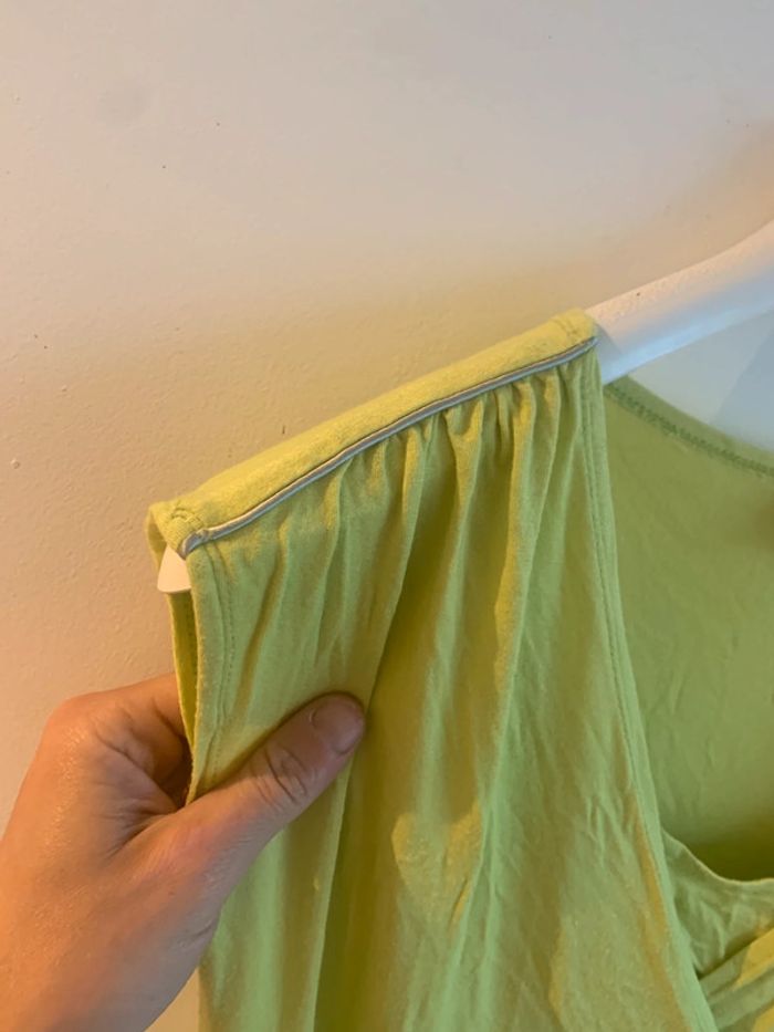 Robe verte pomme anis maternité allaitement - photo numéro 6
