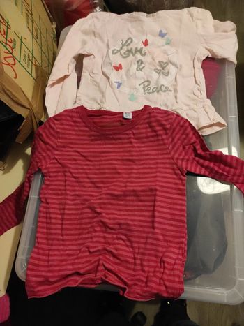 2 tee shirts manches longues Okaïdi et  la halle