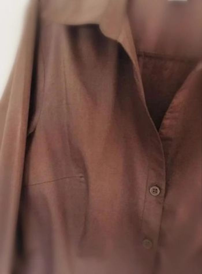 Chemisier  Taille  34 H&M marron - photo numéro 3