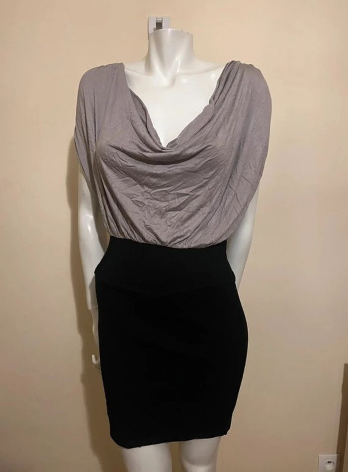 🌻 Robe beige & noire chic 🌻