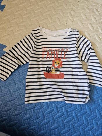 Tee shirt ml à rayures