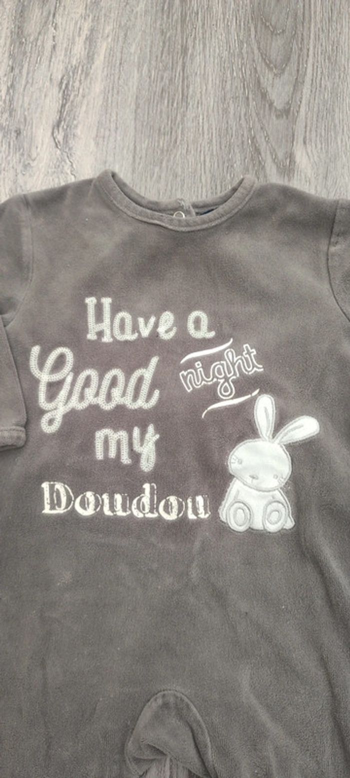 Pyjama velours 12M - photo numéro 2