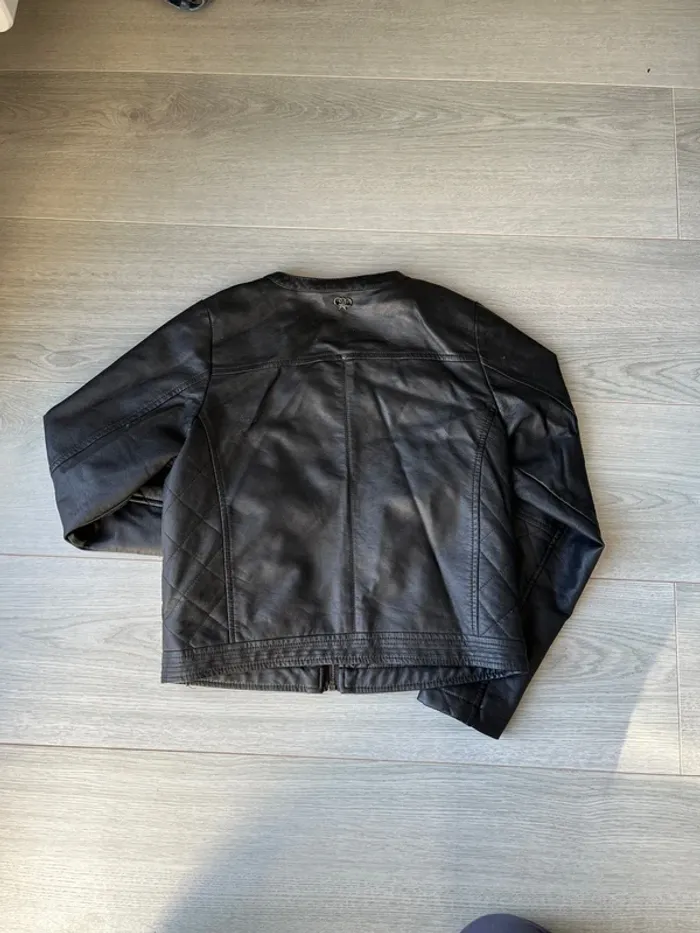 Veste fille 10 ans en similicuir - photo numéro 3