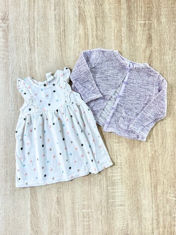 Robe & gilet bébé fille