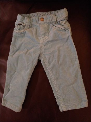 Pantalon aspect velours Tex taille 9 mois en très bon état