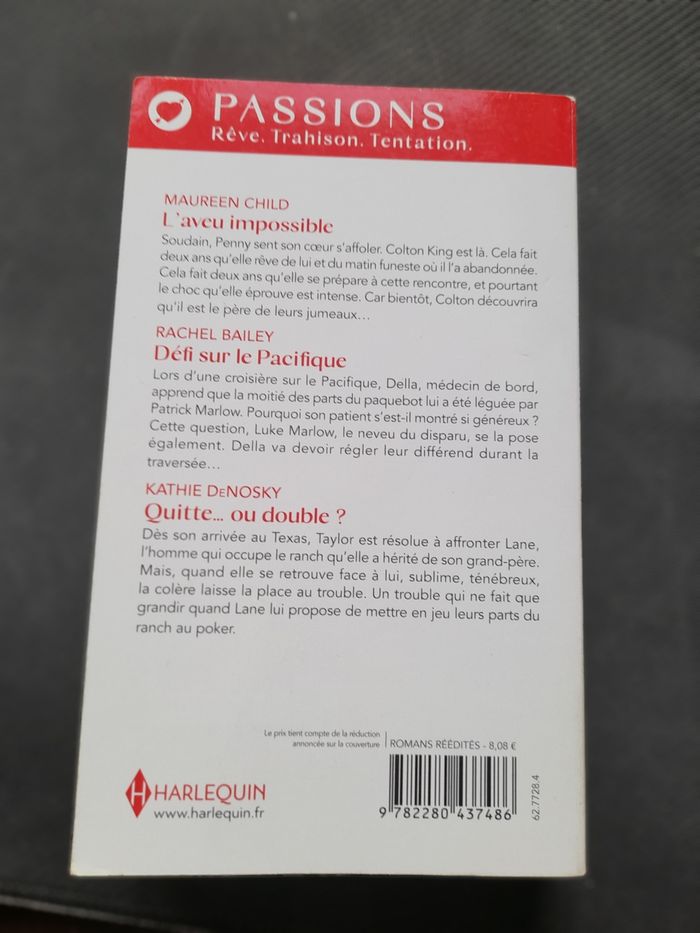 Livre Harlequin passions, 3 romans - photo numéro 2