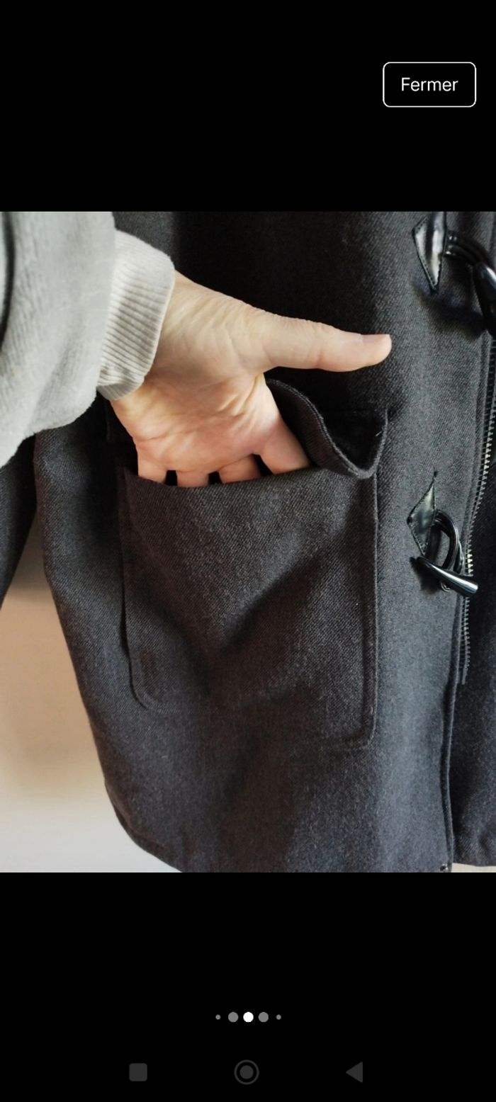 Duffle-coat gris foncé - photo numéro 4