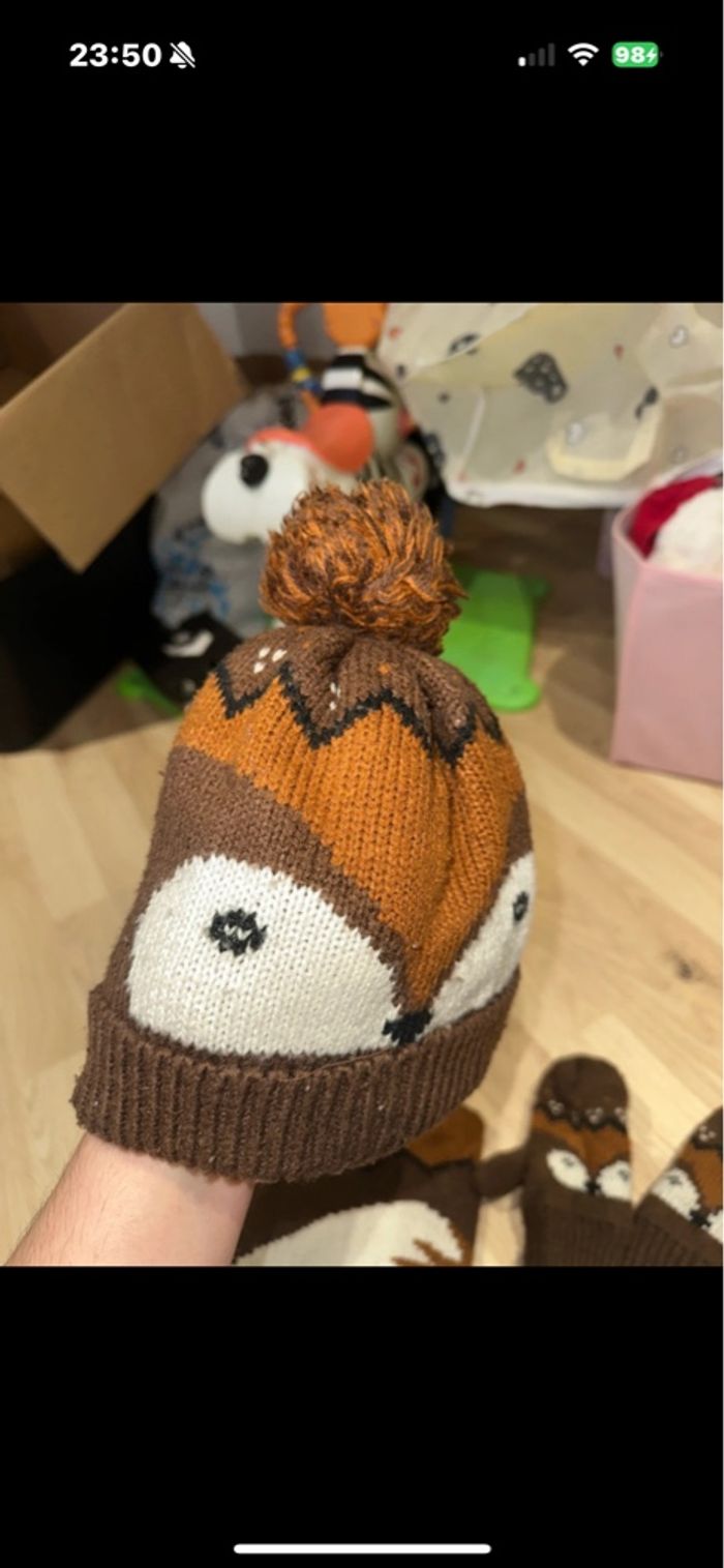 Bonnet écharpe et gant - photo numéro 2