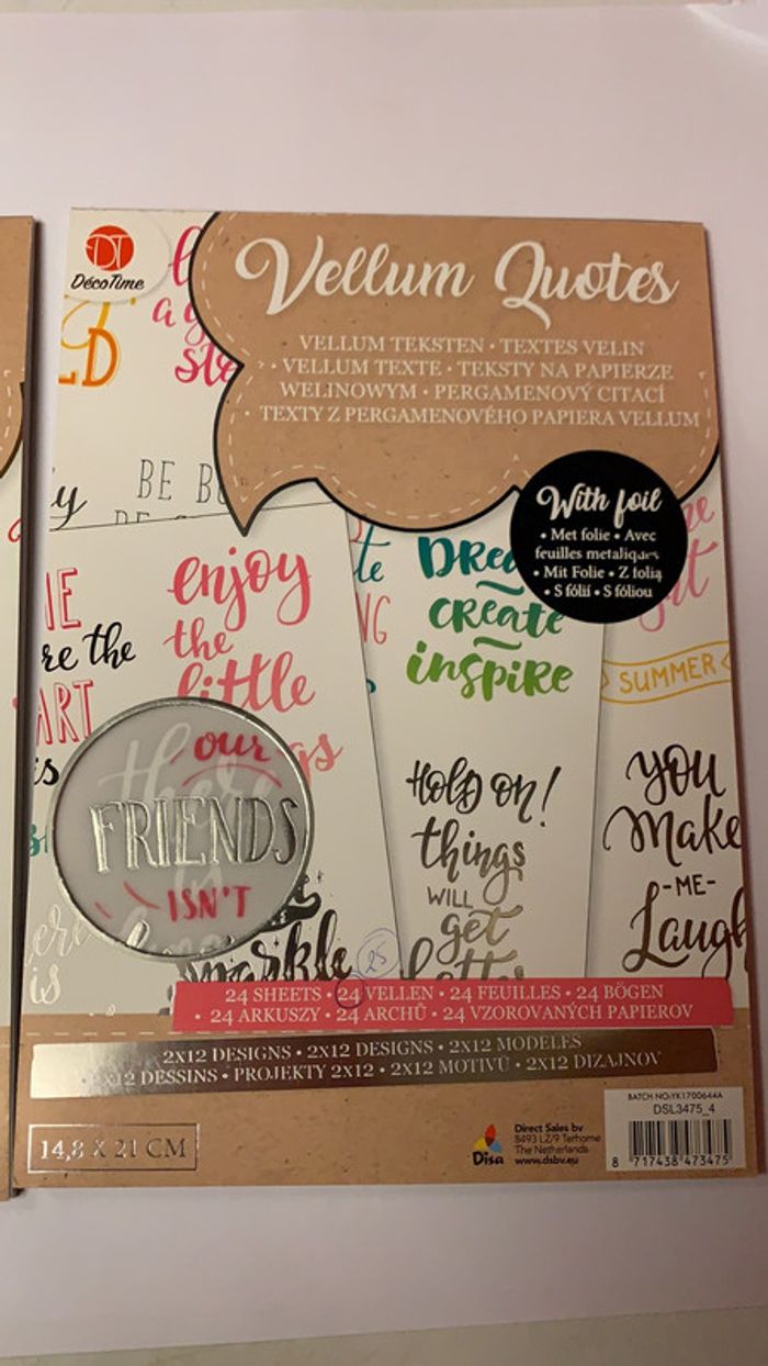 Scrapbooking feuilles Textes velin - photo numéro 5