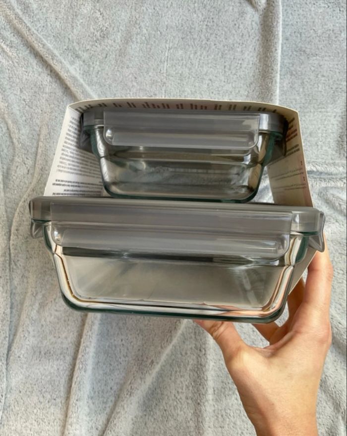 Lot de 2 boites en verre Tefal gris - photo numéro 5