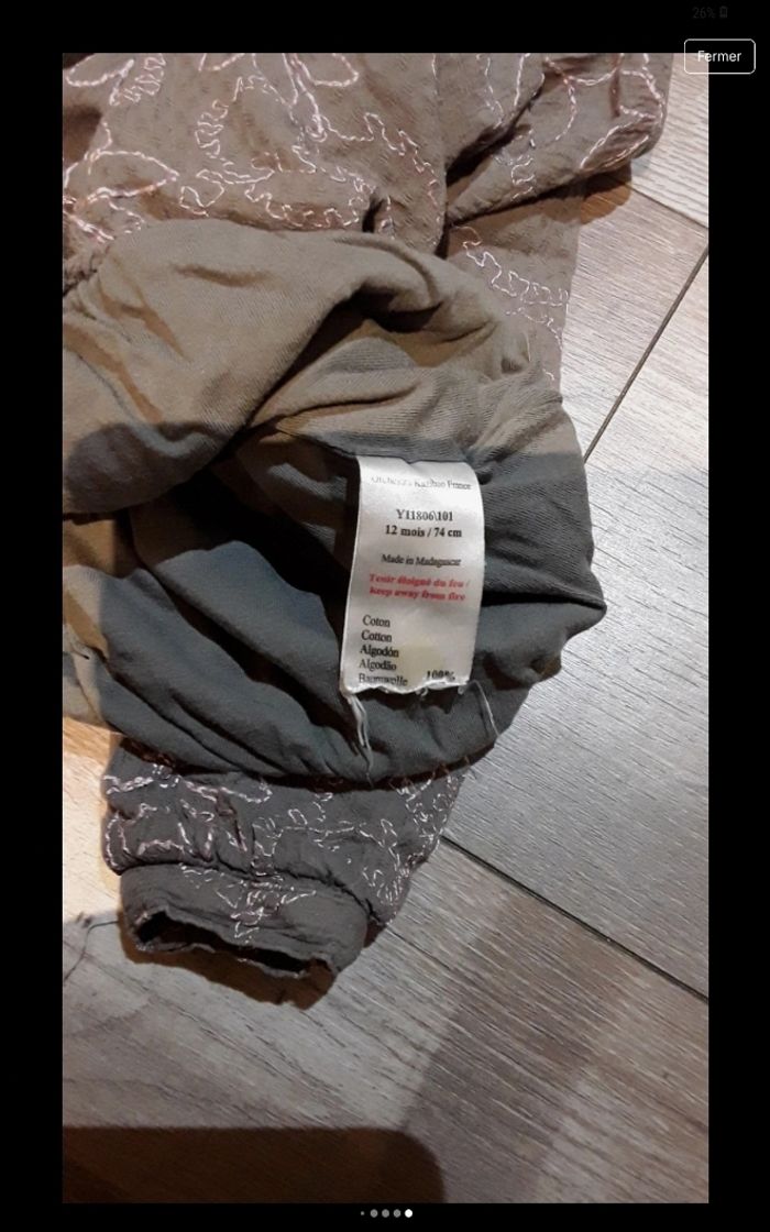 Haut manche longue avec  bouton sur le devant - photo numéro 5