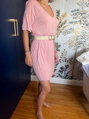 Robe rose pale H&M 36