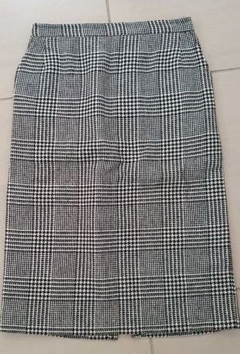 Jupe vintage pied de poule - Taille S/M