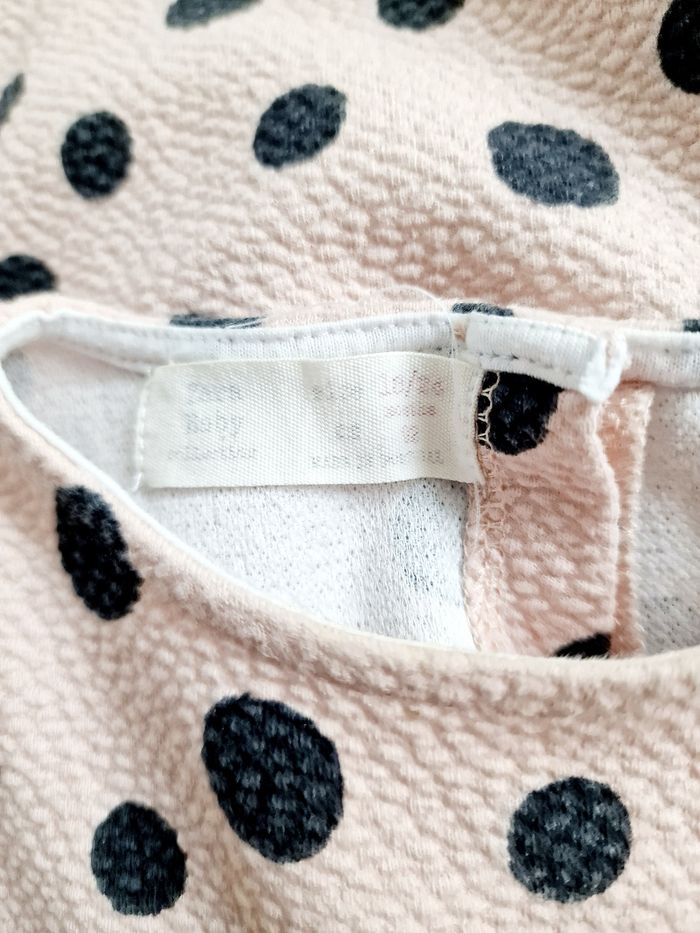 Zara - Robe manches courtes - Rose à pois noirs (2 ans) - photo numéro 4