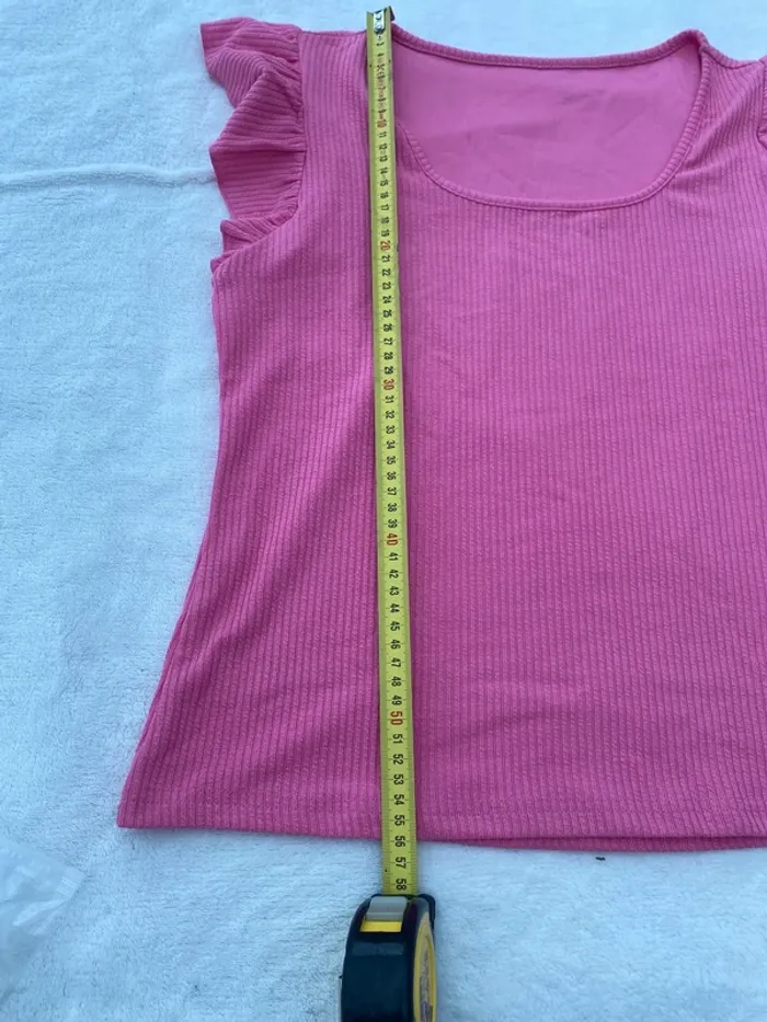 Teeshirt débardeur rose vif fuschia neuf - photo numéro 10