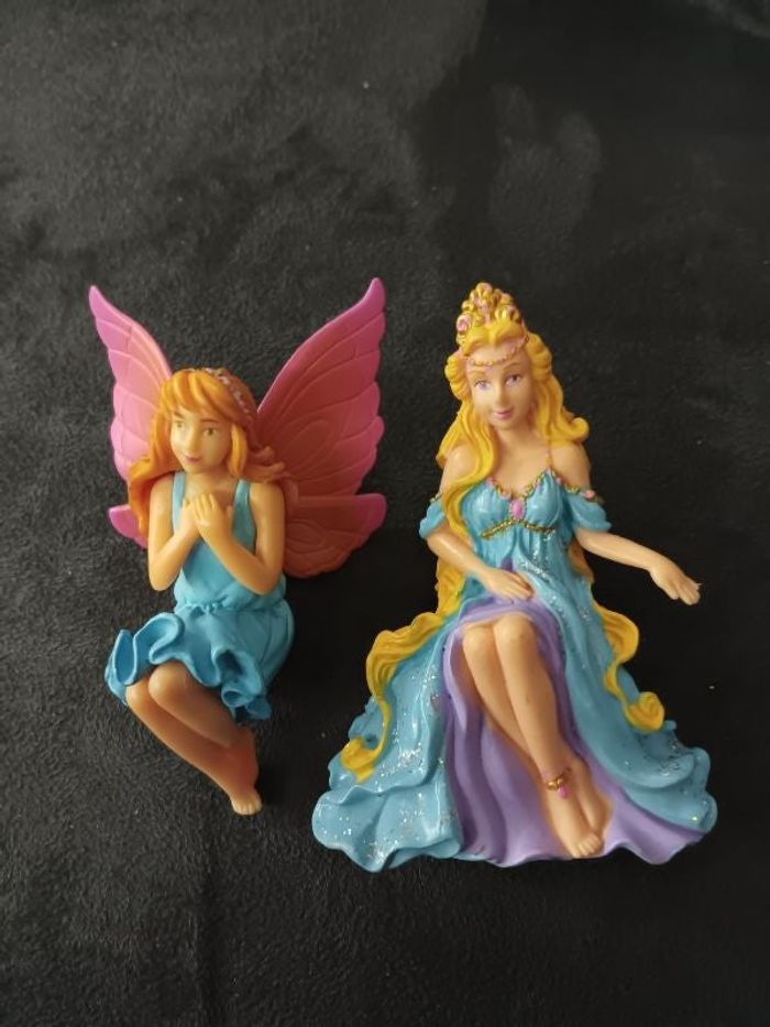 Une fée une reine figurine ton Bleu
