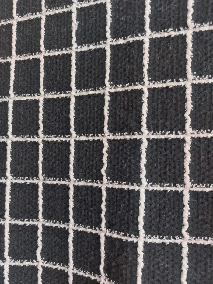Jupe trapèze à carreaux en noir et blanc - photo numéro 2