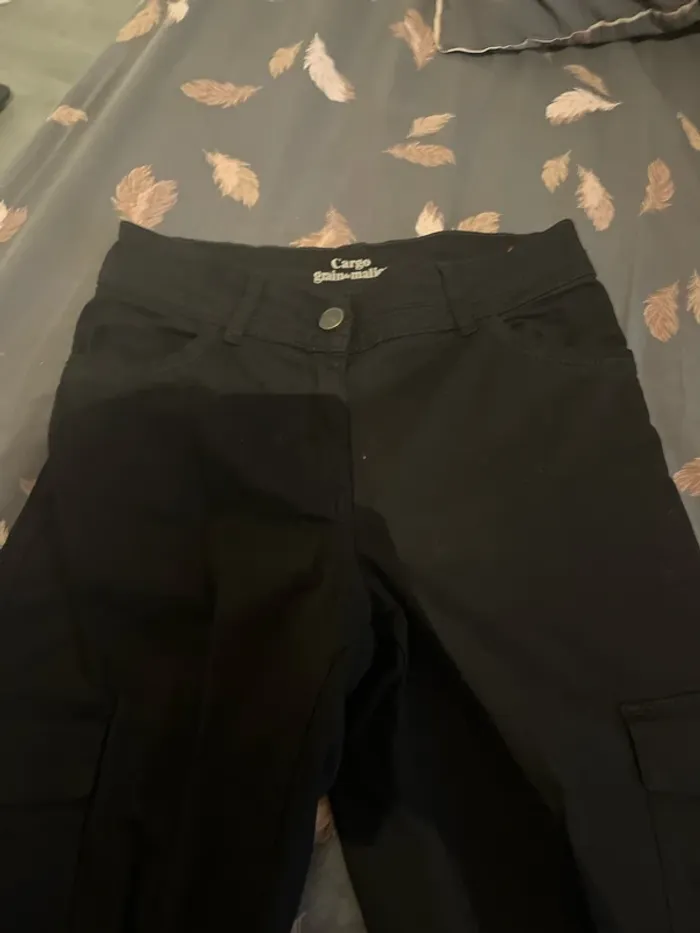 Pantalon noir slim et poche taille haute - photo numéro 3