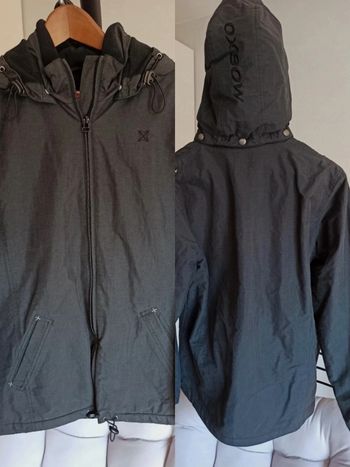 Manteau uni noir Oxbow taille l 40 capuche amovible