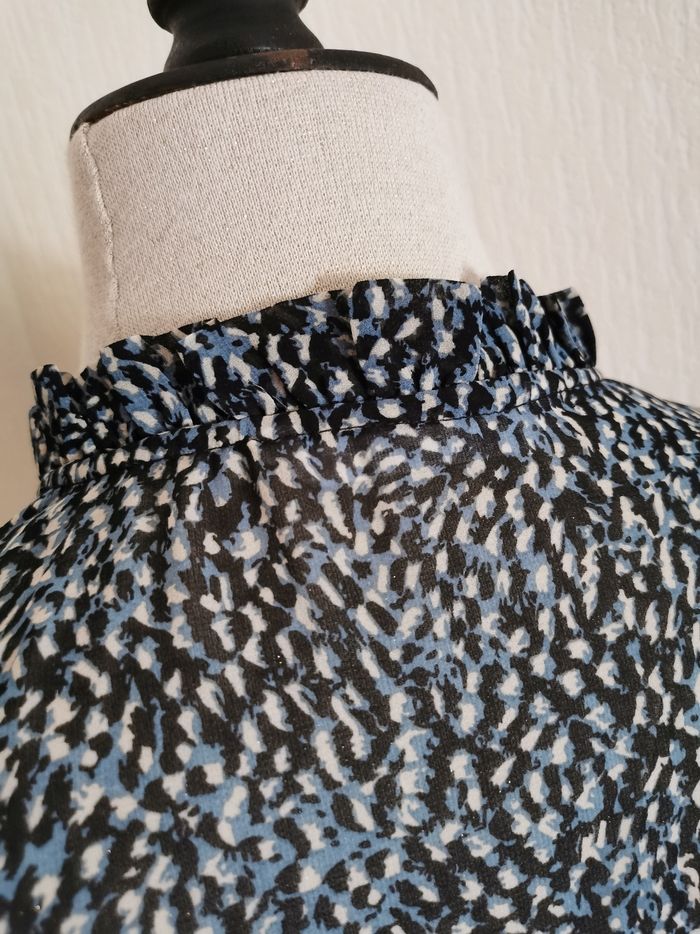 Robe maxi longue bleu marine Camaïeu T38 - photo numéro 7