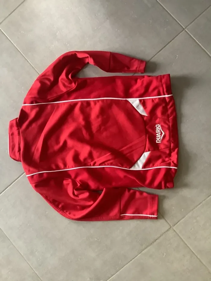 Veste survêtement Duarig rouge 6 ans - photo numéro 2